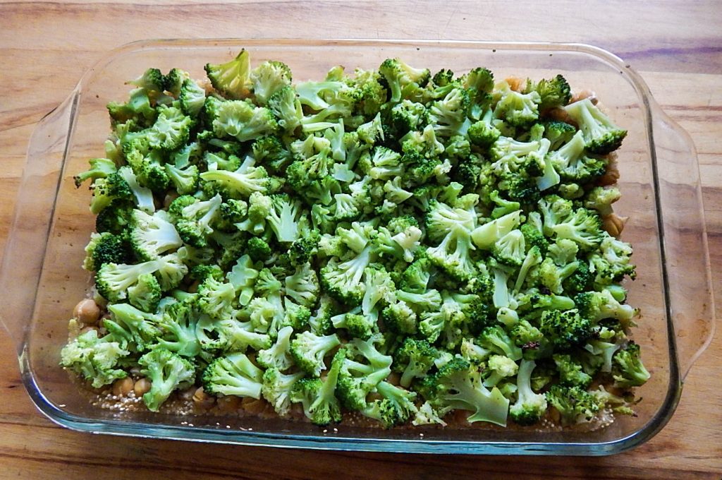 Baked Quinoa and Broccoli